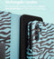 iMoshion Hoesje Geschikt voor Samsung Galaxy A34 (5G) Hoesje Met Pasjeshouder - iMoshion Design Bookcase smartphone - Meerkleurig / Black Blue Stripes