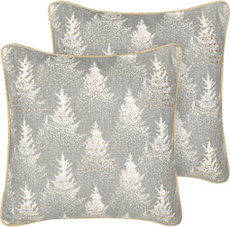 BILLBERGIA - Sierkussen set van 2 - Grijs - Katoen