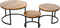 Boltze Tafel Lapjo 3 dlg. Set 3 Salontafel H 30-50 cm B 25-35 cm Mango Mangifera indica
