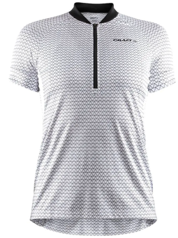 CRAFT Velo Art Jersey W - Damesjersey - STAYCOOL materiaal - Wit/Zwart