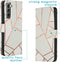 iMoshion Hoesje Geschikt voor Samsung Galaxy S21 Hoesje Met Pasjeshouder - iMoshion Design Softcase Bookcase - Meerkleurig / White Graphic