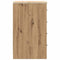 vidaXL - Garagekast - 30x51x85 - cm - massief - grenenhout - artisan - eikenkleurig
