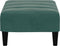 vidaXL - Voetenbank - 77x55x31 - cm - fluweel - donkergroen