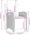 vidaXL - Tuinstoelen - 2 - st - verstelbaar - voetensteun - poly - rattan - beige - mix