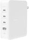 Belkin BoostCharge Pro 140W - 4-Poorts GaN Wandlader - 3x USB-C 1x USB-A - Wit