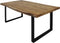 Eettafel SoHo - 175x90x77 - Naturel/zwart - Acaciahout/ijzer