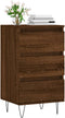 vidaXL - Dressoir - 40x35x70 - cm - bewerkt - hout - bruin - eikenkleur