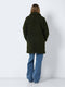 NOISY MAY NMGABI L/S JACKET - Dames Teddy Jas - Halflang met drukknoop - Donkergroen - Maat S