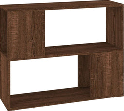 vidaXL - Boekenkast/kamerscherm - 80x24x63 - cm - bruin - eikenkleur