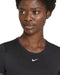 Nike One Dri-FIT Ss Slim Sportshirt - Dames - Zwart - Maat L