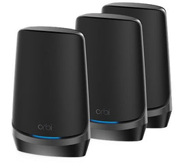 Netgear Orbi RBKE963B - Mesh WiFi 6E-systeem - Quad-band tot 830 m2 dekking - Black Edition (3 stuks)