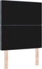 vidaXL - Hoofdbord - met - Kristallen - Knop - - - Gestoffeerd - Donkergrijs - 80 - cm - Fluweel
