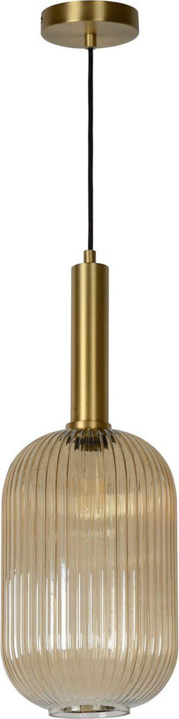 Lucide MALOTO - Hanglamp - Ø 20 cm - 1xE27 - Dimbaar - Amber