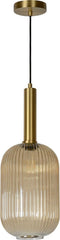 Lucide MALOTO - Hanglamp - Ø 20 cm - 1xE27 - Dimbaar - Amber