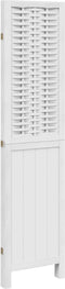 vidaXL - Kamerscherm - met - 3 - panelen - massief - paulowniahout - wit