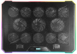 Mars Gaming MNBC13 - Laptopsteun met Ventilator - Verlichting - Zwart
