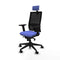 Piqueras y Crespo 2D066N2 - Bureaustoel - Hoofdsteun Verstelbare Hoogte - Licht Blauw