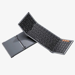 Opvouwbaar Bluetooth Toetsenbord - Full-Size Draadloos Toetsenbord - 3 apparaten tegelijk - Space Gray