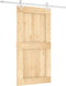 vidaXL - Schuifdeur - met - beslag - 100x210 - cm - massief - grenenhout
