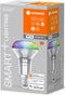 LEDVANCE SMARTE LED R63 Spotlamp met WiFi-technologie, Socket E27, RGB-kleuren en lichtkleurige veranderbare, reflectielamp als vervanging voor conventionele 6-W Gloeilampen, beheersbaar met Alexa, Google & App