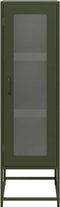 vidaXL - Hoge - kast - 36x39x123 - cm - koudgewalst - staal - olijfgroen