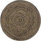 vidaXL - Vloerkleed - handgemaakt - 150 - cm - jute - zwart - en - naturel