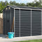 vidaXL - Tuinschuur - 191x555x198 - cm - gegalvaniseerd - staal - antracietkleurig
