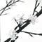 vidaXL - Kerstboom - 200 - LED's - blauw - wit - licht - kersenbloesem - 180 - cm