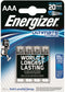 Energizer ENLITHIUMAAAP4 - Batterijen - 1150mAh - Zilver