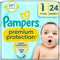 Pampers Premium Protection - Babyluier - 2-5 kg - DERMACOMFORT - (24 stuks)
