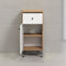 Aucune TOUCH - Badkamermeubel - Eiken en wit decor - L36 x D29 x H79 cm