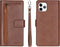 iMoshion Hoesje Geschikt voor iPhone 11 Pro Max Hoesje Met Pasjeshouder - iMoshion Uitneembare 2-in-1 Bookcase met rits - Bruin
