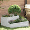 vidaXL - Plantenbak - 80x80x50 - cm - Gegalvaniseerd - Staal