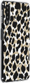 Hoesje Siliconen Geschikt voor Samsung Galaxy A7 (2018) - Design Backcover siliconen - Meerkleurig / Panther Black / Gold