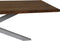HSM Collection -Rechthoekige tafel tuin - 200x100x76 - Naturel/wit - Teak/metaal