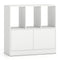 Coast Boekenkast - 3 Vakken en 2 Deuren - 70 x 30 x 70 cm - Wit