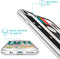 iMoshion Hoesje Geschikt voor iPhone SE (2022) / SE (2020) / 8 / 7 / 6s / 6 Hoesje Siliconen - iMoshion Design hoesje - Zwart / Transparant / Cassette Tape