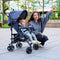 Lionelo Elia - Buggy - Lichte 7kg - Verstelbare rugleuning - Zwart