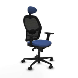 Jorquera Piqueras y Crespo 2D036N1 - Bureaustoel met hoofdsteun - Verstelbare hoogte - Marineblauw