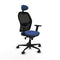 Jorquera Piqueras y Crespo 2D036N1 - Bureaustoel met hoofdsteun - Verstelbare hoogte - Marineblauw