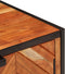 vidaXL - Schoenenkast - 67x38x65 - cm - massief - acaciahout