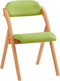 Sobuy - Opvouwbare Houten Stoel - Gewatteerde Zitting en Rugleuning - B47 x D57 x H79 cm