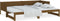 vidaXL - Slaapbank - uitschuifbaar - grenenhout - honingbruin - 2x(90x200) - cm