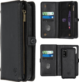 iMoshion Hoesje Geschikt voor Samsung Galaxy S20 Hoesje Met Pasjeshouder - iMoshion 2-in-1 Wallet Bookcase design - Zwart / Snake
