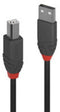 Lindy 36675 - USB-kabel USB 2.0 A naar B - 5.00 m 480 MBit/s - Zwart