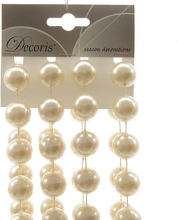 Kralenketting plastic xxl 20mmx270cm creme