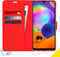 Accezz Hoesje Geschikt voor Samsung Galaxy A31 Hoesje Met Pasjeshouder - Accezz Wallet Softcase Bookcase - Rood