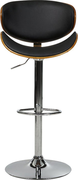 Beliani ROTTERDAM - Barkruk verstelbaar - Zwart - Kunstleer