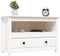 vidaXL - Tv-meubel - 79x35x52 - cm - massief - grenenhout - wit
