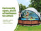 EXIT zwembad overkapping ECO ø366cm - universeel voor Intex/Bestway - beschermt tegen vuil en verwarmt water
